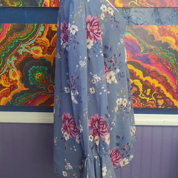 White House Black Market ~ Sz 8 ~ Hook and Eye Closure Blouse / Top ~ Excellent - Picture 4 of 8